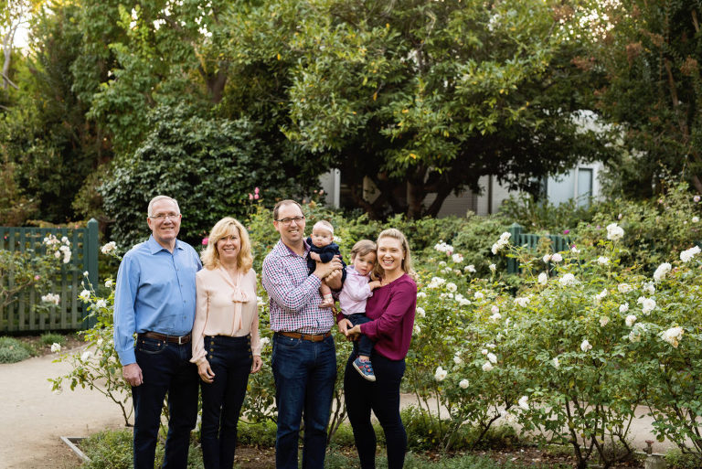 fun family portraits in palo alto