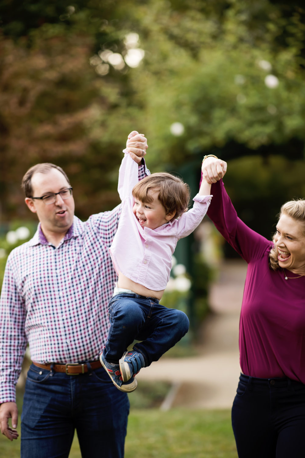 fun family portraits in palo alto