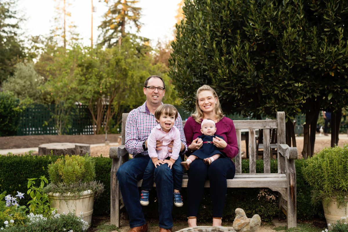 fun family portraits in palo alto