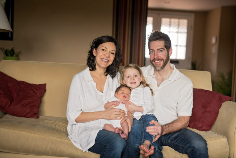 in-home lifestyle newborn portraits