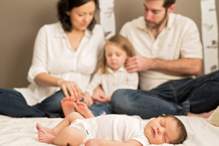 in-home lifestyle newborn portraits