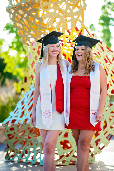 graduation portraits at santa clara university